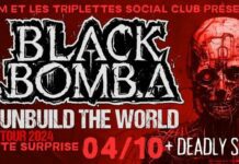 BLACK BOMB A & DEADLY SINS en concert / Vendredi 4 octobre à Ambérieu en Bugey/ Les Triplettes Social Club