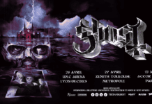 GHOST annonce sa tournée mondiale dont 3 concerts en France !