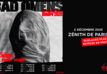 Bad Omens : nouveau single « Left For Good », clip officiel & tournée Europe à Paris