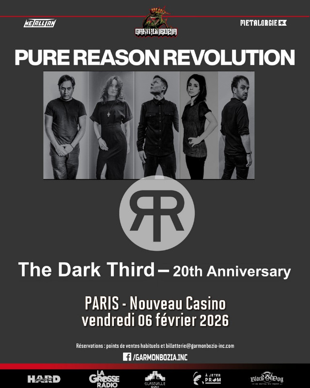 Affiche Pure Reason Revolution - The Dark Third 20th anniversary show à Paris