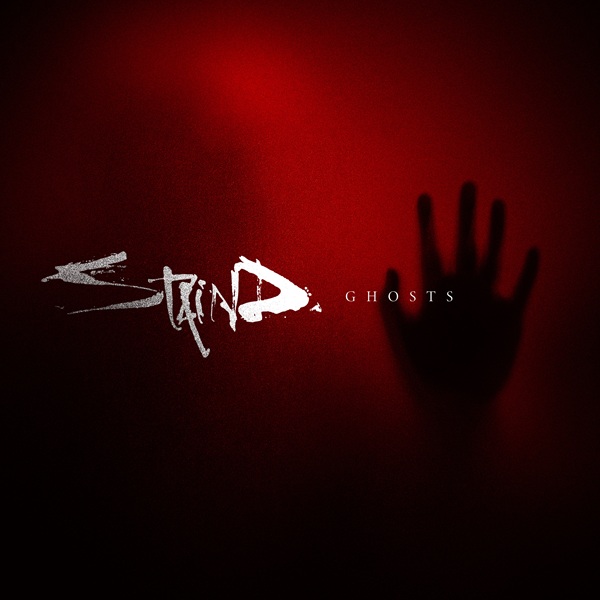 Pochette du single « Ghosts » de STAIND, avec une main fantomatique sur fond rouge