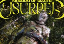 Kingdom Of Giants dévoile « 10 Cent Martyr » avant « Usurper » Pochette de l'album Usurper de Kingdom Of Giants, avec un chevalier en armure allongé dans l'herbe
