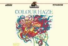 Colour Haze et Smokemaster en tournée française en février 2027 Affiche de la tournée Colour Haze et Smokemaster, illustration d'une main tenant une chevelure fleurie rouge et bleue