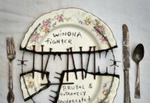 Winona Fighter annonce « Brutal & Extremely Underrated » Pochette de l'album Brutal & Extremely Underrated représentant une assiette ébréchée et barbelée