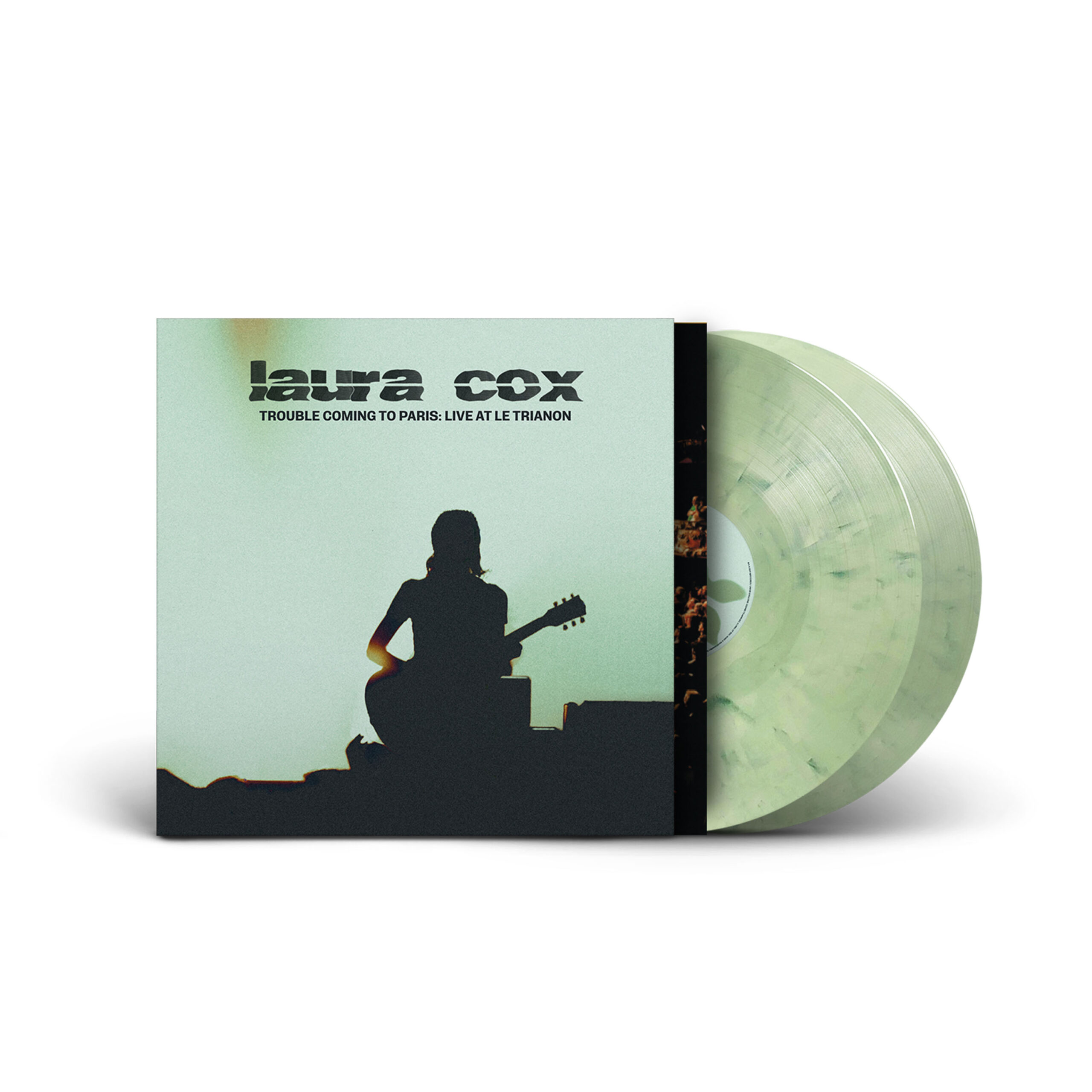 Pochette du double vinyle live « Trouble Coming to Paris : Live at Le Trianon » de Laura Cox