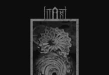 Litost dévoile Logos, troisième volet de sa trilogie conceptuelle Pochette de l'album Logos de Litost, en noir et gris, avec un motif circulaire et un cadre