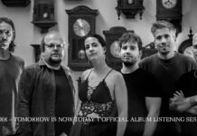 Lesoir dévoile son nouvel album en avant-première sur YouTube Les six membres de Lesoir posant en noir et blanc devant des pendules anciennes